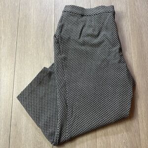 Theory Pants Cropped 12 Patterned Contrast Women's‎ Office Career Work